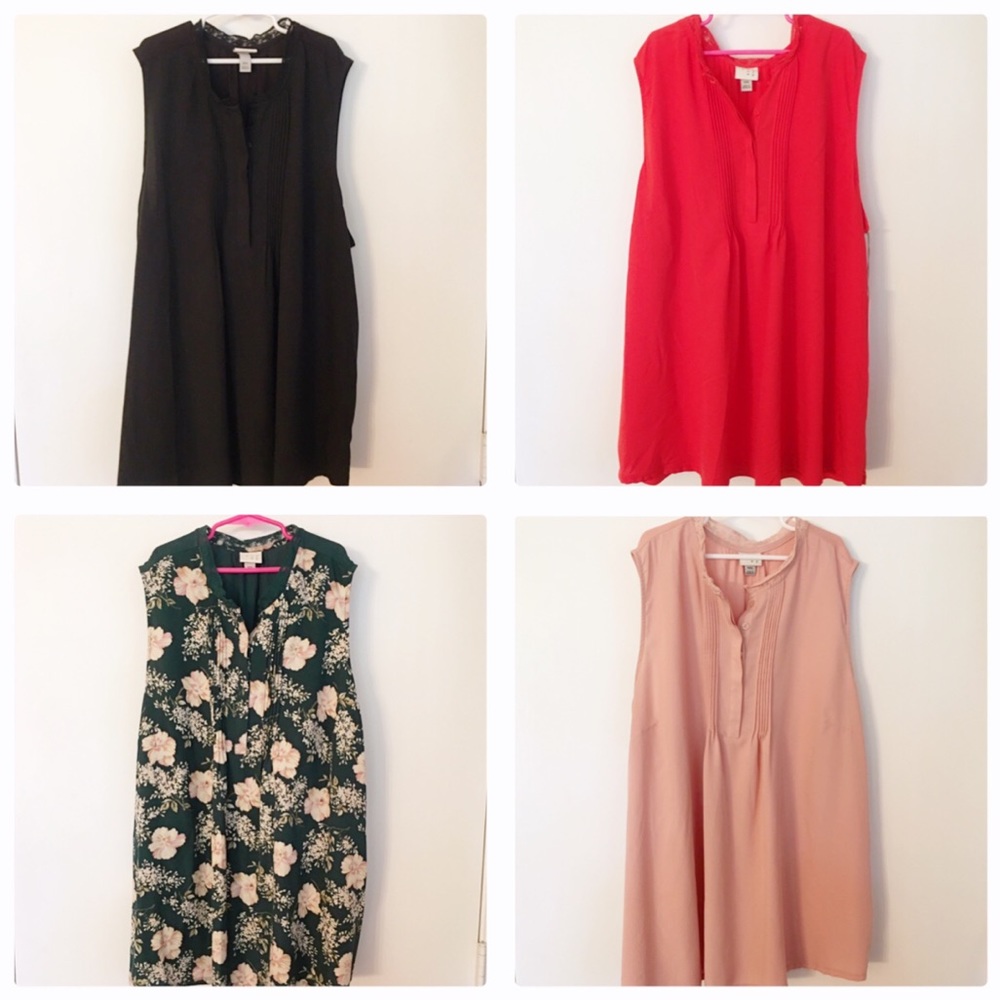 4 Pack A New Day Target Button Lace Collar Blouses